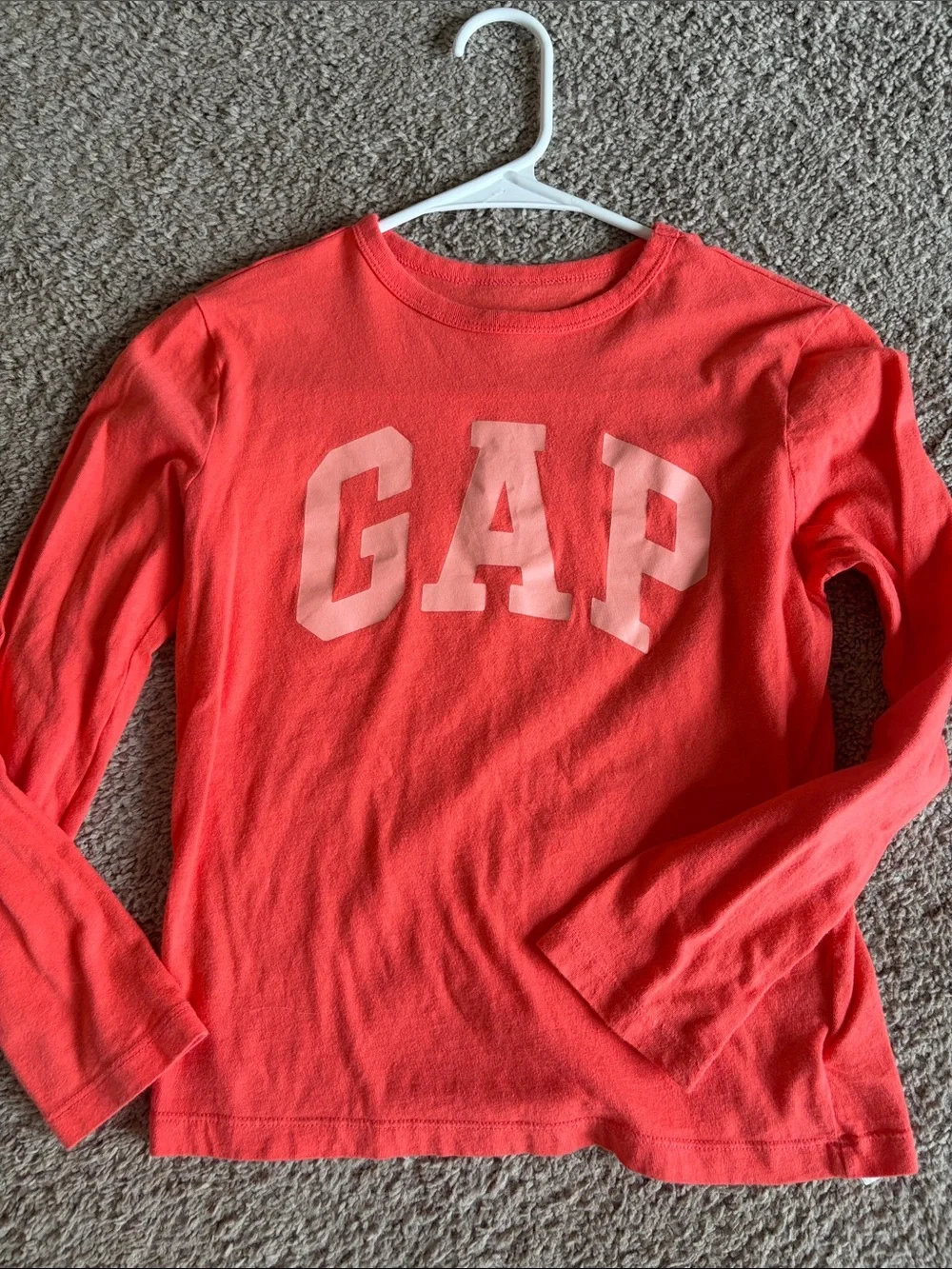 GAP Coral Long-Sleeve Logo Tee for Kids